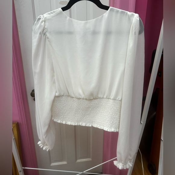 Aritzia Wilfred NWT Genoa Top in White Large - Picture 3 of 4